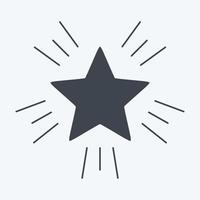 Icon Christmas Stars. related to Stars symbol. glyph style. simple design editable. simple illustration. simple vector icons