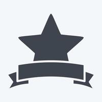 Icon Award Star. related to Stars symbol. glyph style. simple design editable. simple illustration. simple vector icons