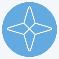 Icon Four Point Stars. related to Stars symbol. blue eyes style. simple design editable. simple illustration. simple vector icons