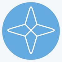 Icon Four Point Stars. related to Stars symbol. blue eyes style. simple design editable. simple illustration. simple vector icons