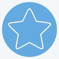 Icon Star 2. related to Stars symbol. blue eyes style. simple design editable. simple illustration. simple vector icons