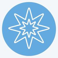 Icon Eight Pointed Star. related to Stars symbol. blue eyes style. simple design editable. simple illustration. simple vector icons
