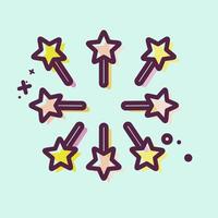 Icon Firework. related to Stars symbol. MBE style. simple design editable. simple illustration. simple vector icons