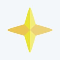 Icon Four Point Stars. related to Stars symbol. flat style. simple design editable. simple illustration. simple vector icons