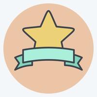 Icon Award Star. related to Stars symbol. color mate style. simple design editable. simple illustration. simple vector icons