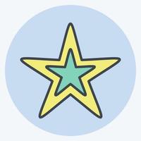 Icon Star. related to Stars symbol. color mate style. simple design editable. simple illustration. simple vector icons