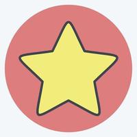 Icon Star 2. related to Stars symbol. color mate style. simple design editable. simple illustration. simple vector icons