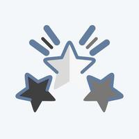 icono premio estrella 2. relacionado con el símbolo de estrellas. estilo garabato. diseño simple editable. ilustración sencilla. iconos vectoriales simples vector