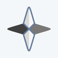Icon Four Point Stars. related to Stars symbol. doodle style. simple design editable. simple illustration. simple vector icons