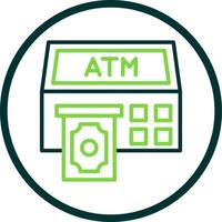 Atm Machine Vector Icon Design
