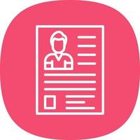 Resume Vector Icon Design