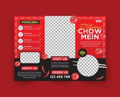 Chinese Restaurant Menu Brochure Template vector