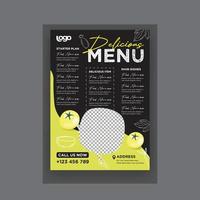 Creative Menu for Traditional Chinese Restaurant vector