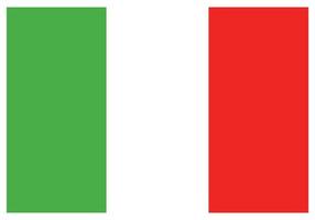 bandera nacional de italia - icono de color plano. vector