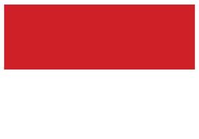 National flag of Monaco - Flat color icon. vector