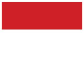 National flag of Monaco - Flat color icon. vector