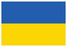 National flag of Ukraine - Flat color icon. vector