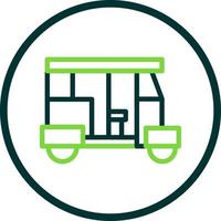 Rickshaw Vector Icon Design