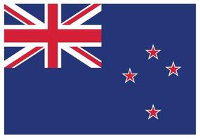 National flag of New Zealand - Flat color icon. vector