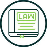 Law Book Vector Icon Design