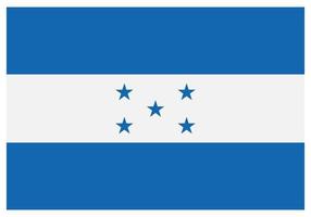 National flag of Honduras - Flat color icon. vector