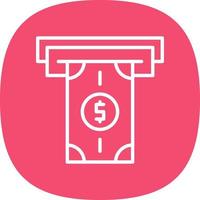 Money Withdrawal Vector Icon Design