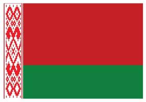 National flag of Belarus - Flat color icon. vector