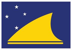 National flag of Tokelau - Flat color icon. vector