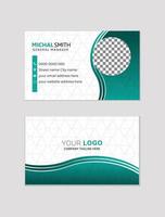 Modern business card design vector