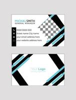 Professional business card design vector