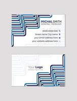 Simple business card design vector