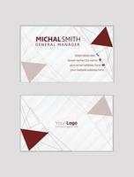 Unique business card design vector