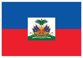 National flag of Haiti - Flat color icon. vector