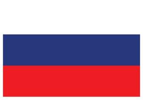 National flag of Russia - Flat color icon. vector