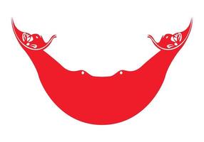 National flag of Easter Island-Rapa Nui - Flat color icon. vector