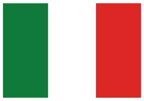 National flag of Italy - Flat color icon. vector