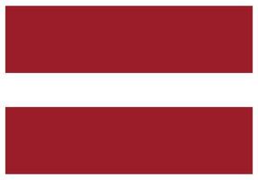 National flag of Latvia - Flat color icon. vector