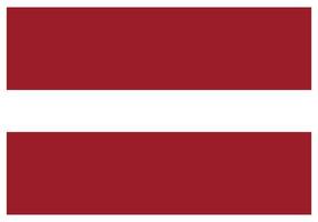 National flag of Latvia - Flat color icon. vector