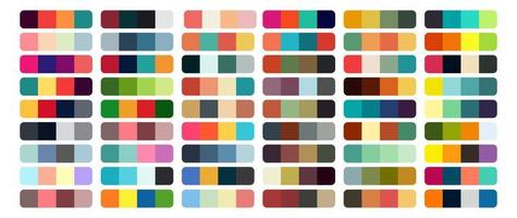 plantilla de diseño de conjunto de paleta de colores de vector multicolor
