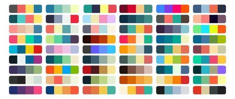 plantilla de diseño de conjunto de paleta de colores de vector multicolor