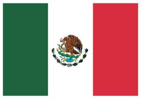 bandera nacional de méxico - icono de color plano. vector