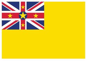 National flag of Niue - Flat color icon. vector