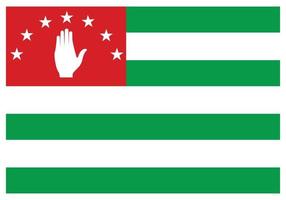 National flag of Abkhazia - Flat color icon. vector