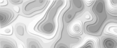 Abstract smooth origami shape paper cut. White realistic paper cut wave curve overlap background decoration texture. photo