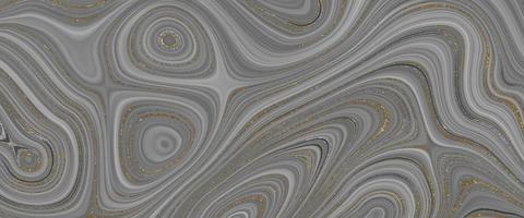 Golden luxury liquify background. Colorful liquid texture with gold and silver glitter. Marble texture. Beautiful drawing with the divorces and wavy lines in gray tones. Silver metallic surface photo