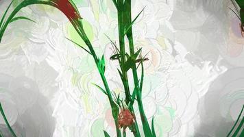 Abstract Flowers Botanical Digital Illustration photo