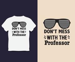 diseño de camiseta de profesor con vector