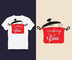 diseño de camiseta de tipografía de comida con vector