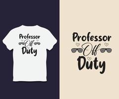 Professor T-Shirt Design With Vector