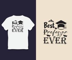 diseño de camiseta de profesor con vector